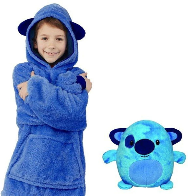 Snuggie Huggie Magical Hoodies - Variant Image 5 - Blue